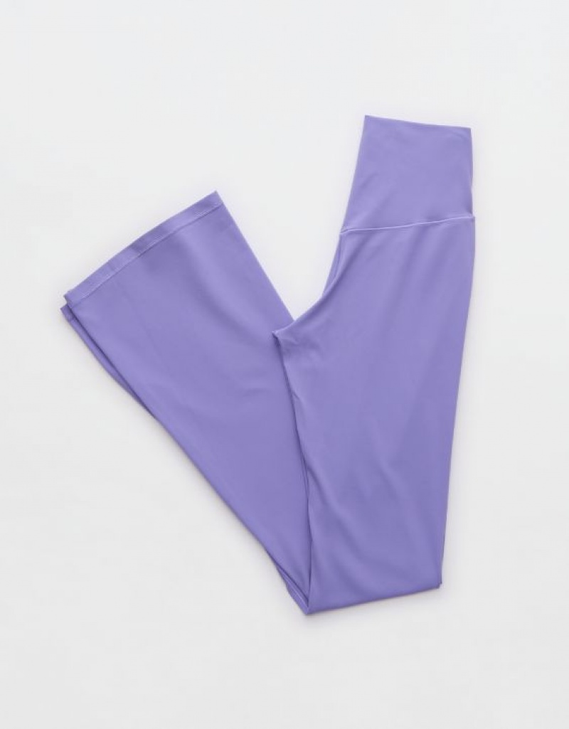 Aerie OFFLINE By Real Me Xtracut Leggings Purple | 7841PTRNQ