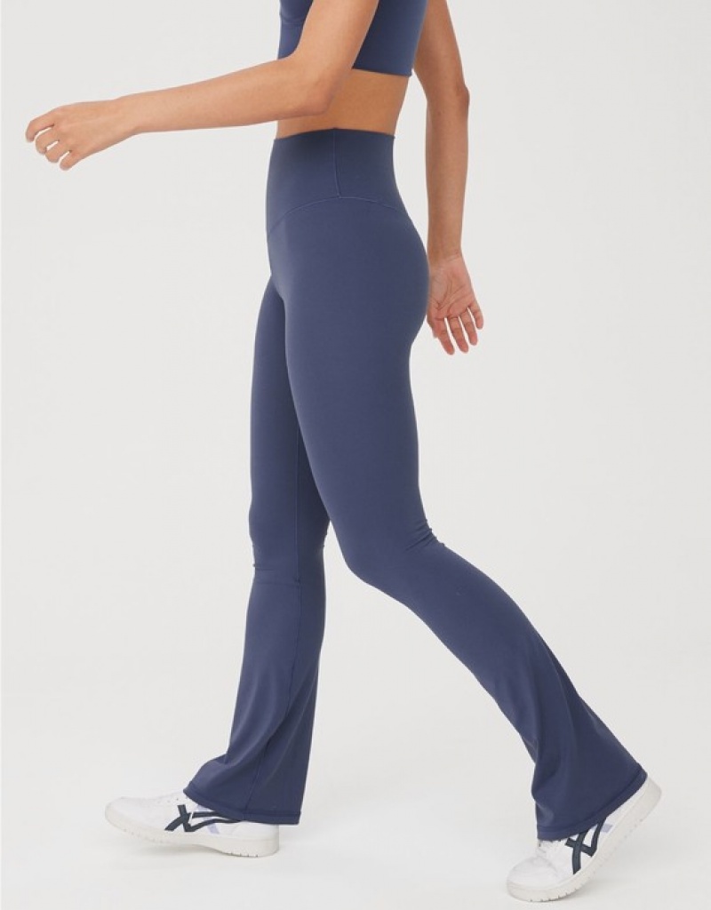 Aerie OFFLINE By Real Me Xtracut Leggings Blue | 4895WUNPE