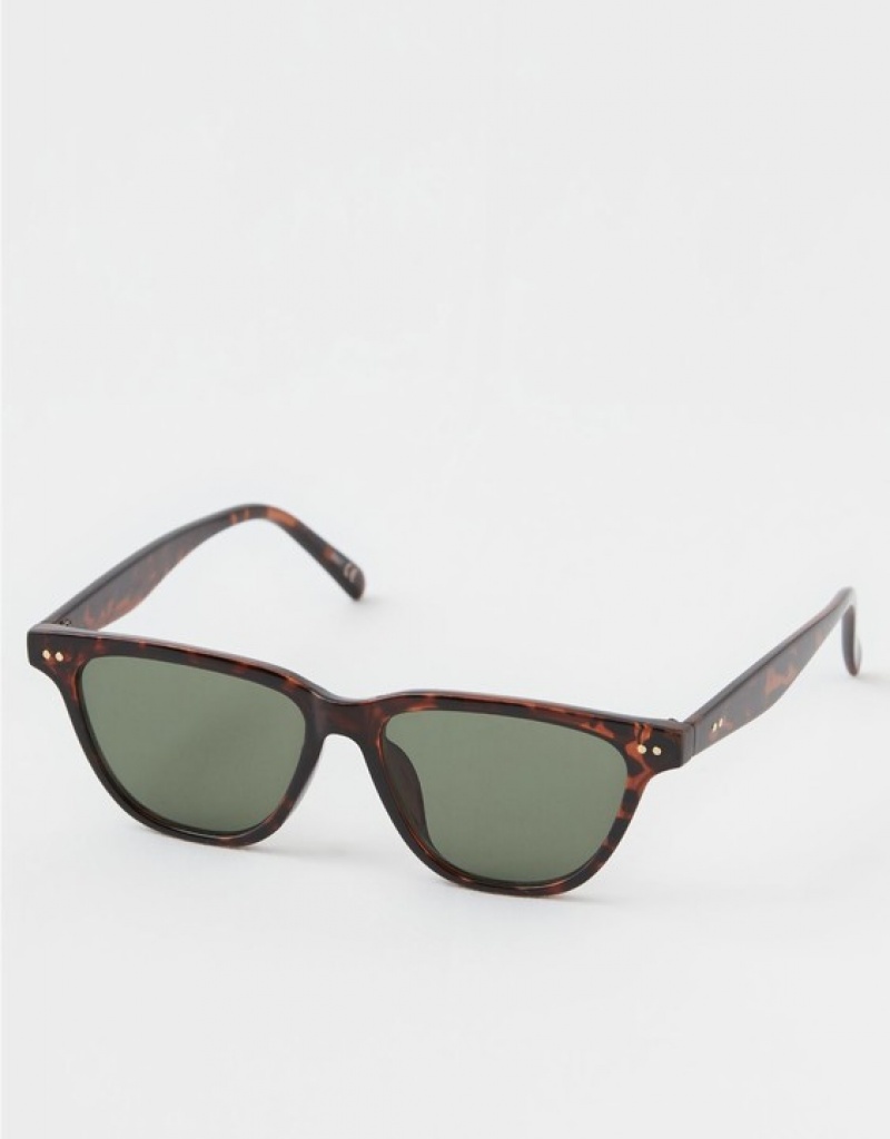 Aerie OFFLINE By Rectangle Sunglasses Leopard | 1940GCSRH