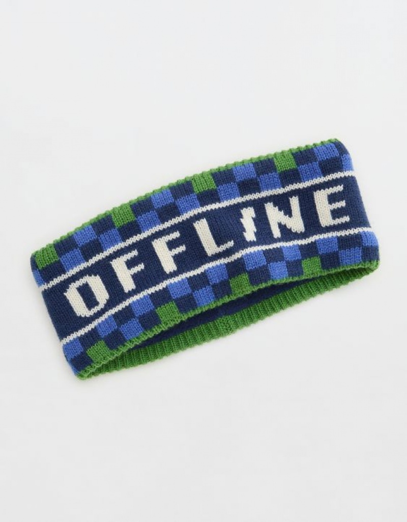 Aerie OFFLINE By Ski Ear Warmer Hats Navy | 0952VIBEP