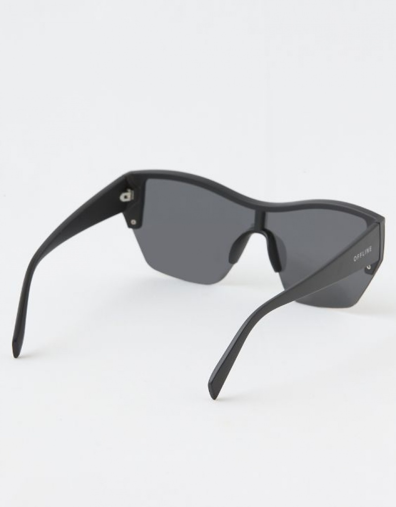 Aerie OFFLINE By SportStar Polarized Sunglasses Black | 6042EBWHG