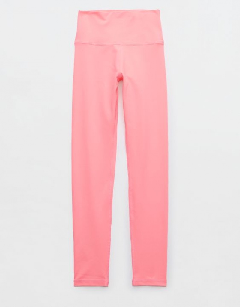 Aerie OFFLINE By The Hugger High Waisted Leggings Pink | 0624LUOJA