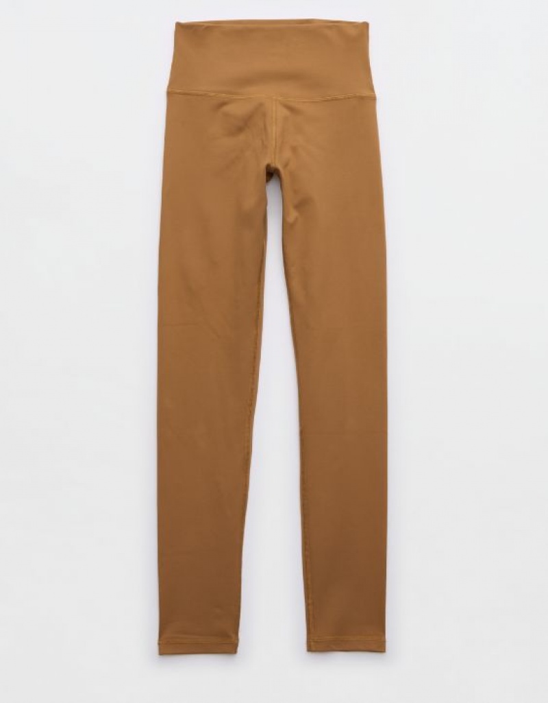 Aerie OFFLINE By The Hugger High Waisted Leggings Brown | 0865OZGTI