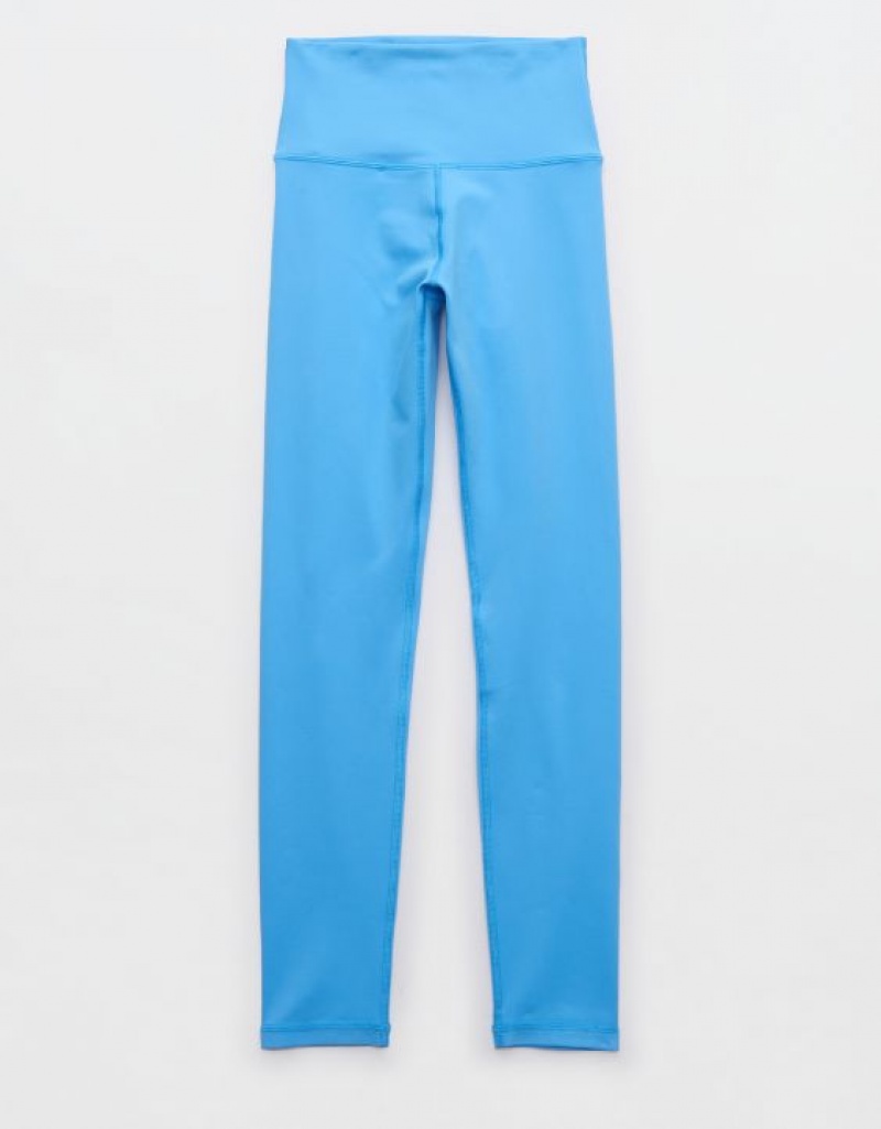 Aerie OFFLINE By The Hugger High Waisted Leggings Blue | 9172WLPDT