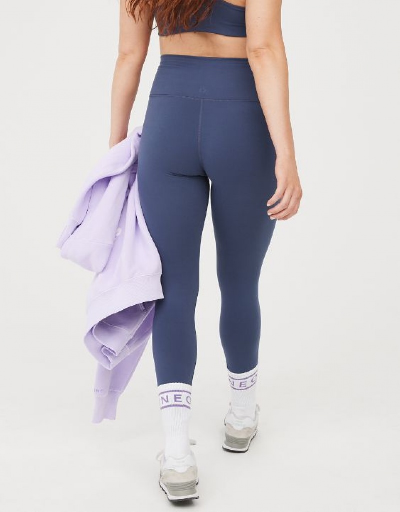 Aerie OFFLINE By The Hugger High Waisted Leggings Blue | 1950RTPBH