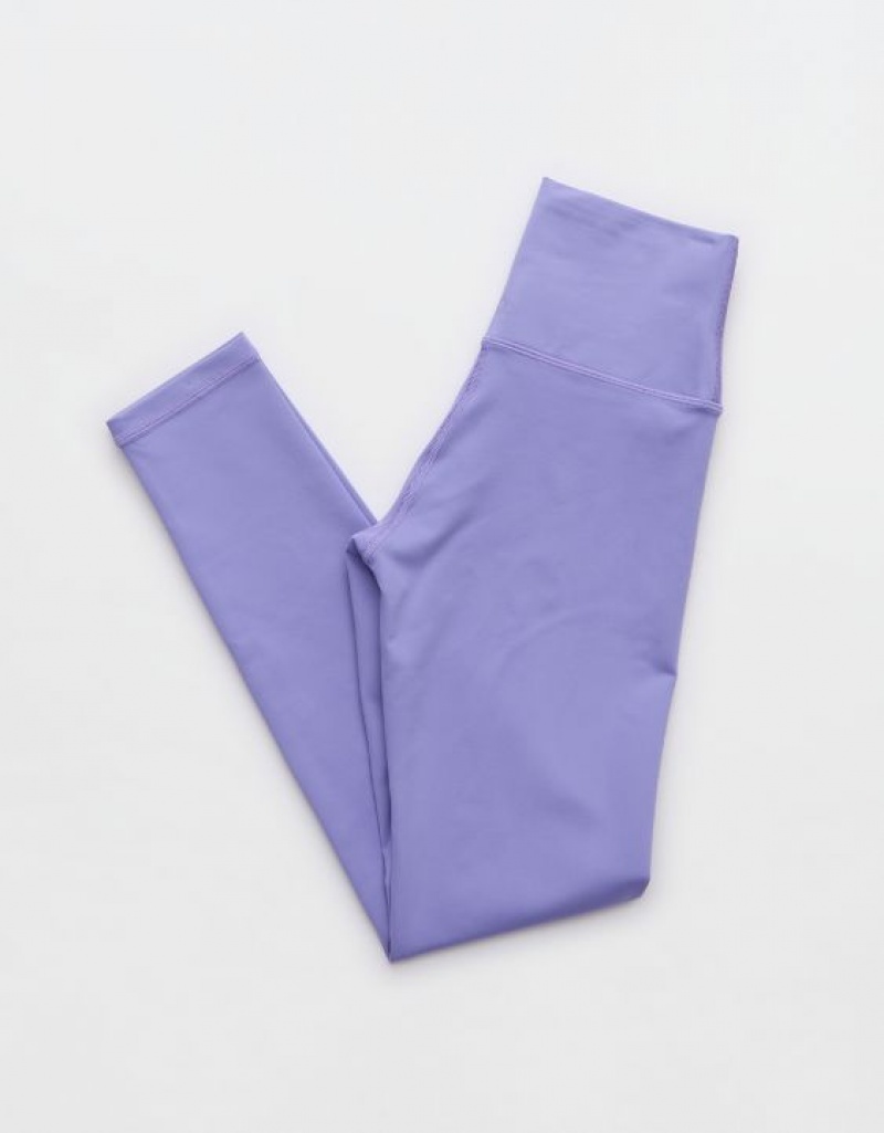 Aerie OFFLINE By The Hugger High Waisted Leggings Purple | 9165LSMUV