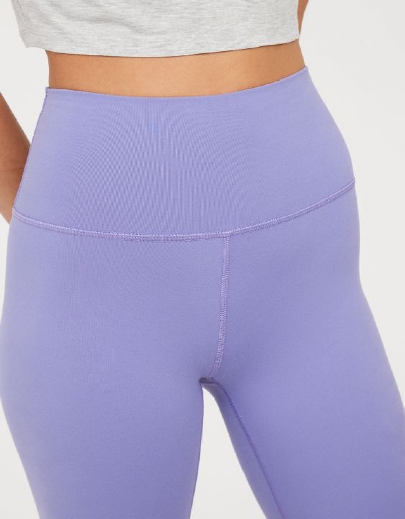 Aerie OFFLINE By The Hugger High Waisted Leggings Purple | 9165LSMUV