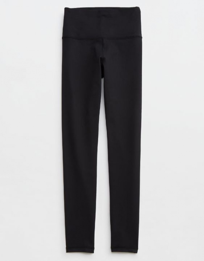 Aerie OFFLINE By The Hugger High Waisted Leggings Black | 6578EUWPI