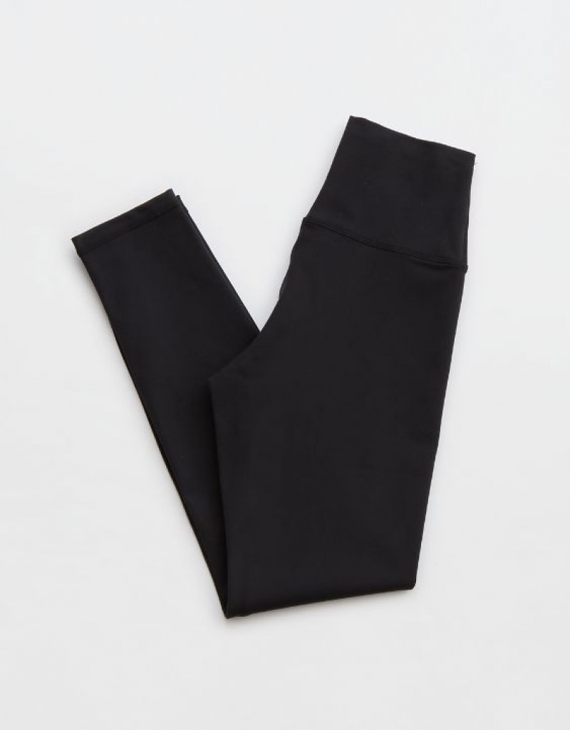 Aerie OFFLINE By The Hugger High Waisted Leggings Black | 6578EUWPI