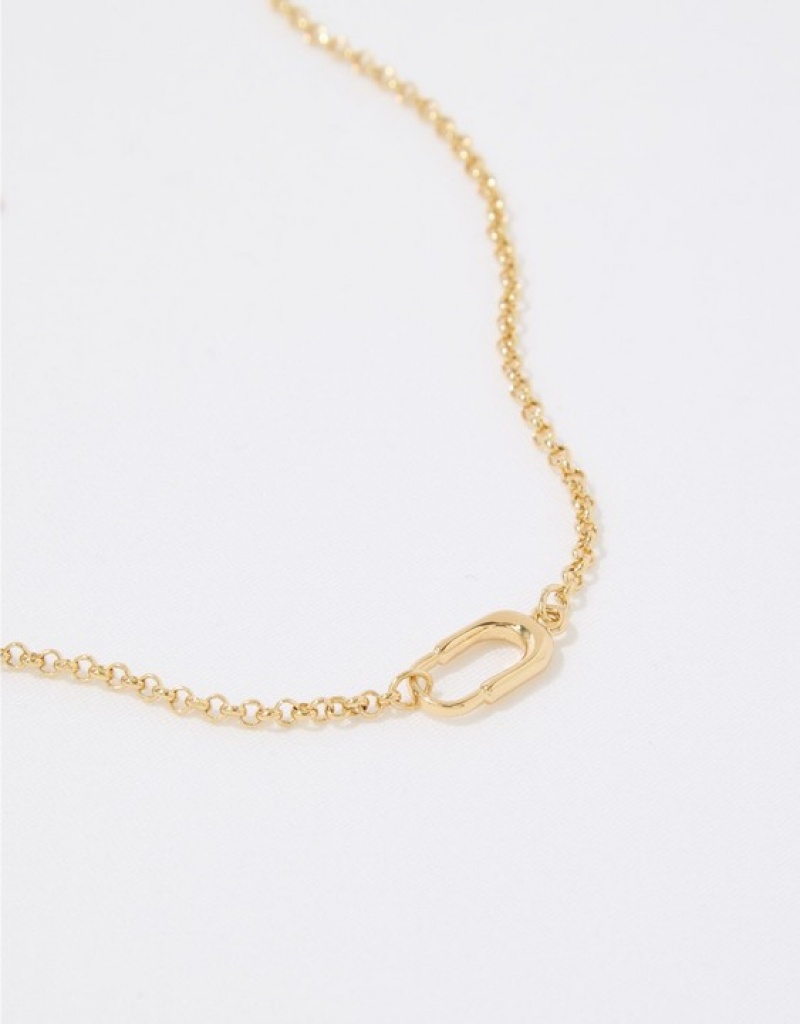 Aerie Paper Clip Jewelry Gold | 8396YMNCG