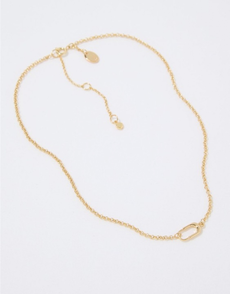 Aerie Paper Clip Jewelry Gold | 8396YMNCG