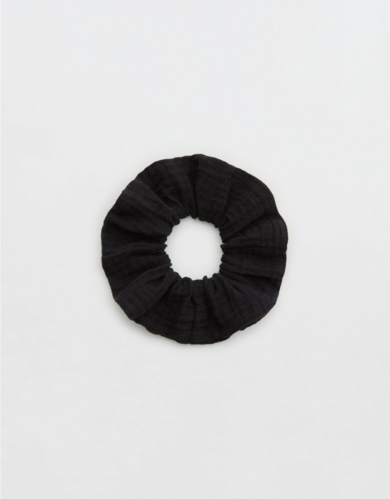 Aerie Pool-To-Party Hair Accessories Black | 4203AWLPD