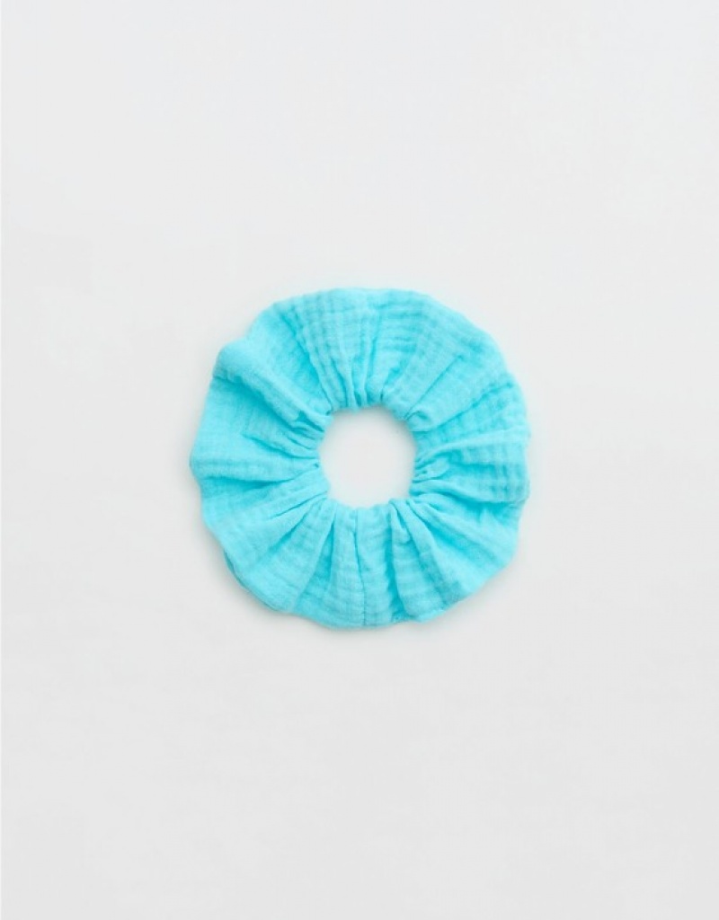 Aerie Pool-To-Party Hair Accessories Blue | 9674DEGXK