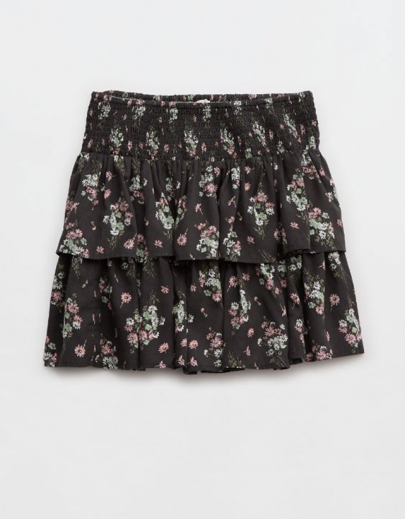 Aerie Ready-To-Ruffle Mini Skirts Grey | 8726TQOZC