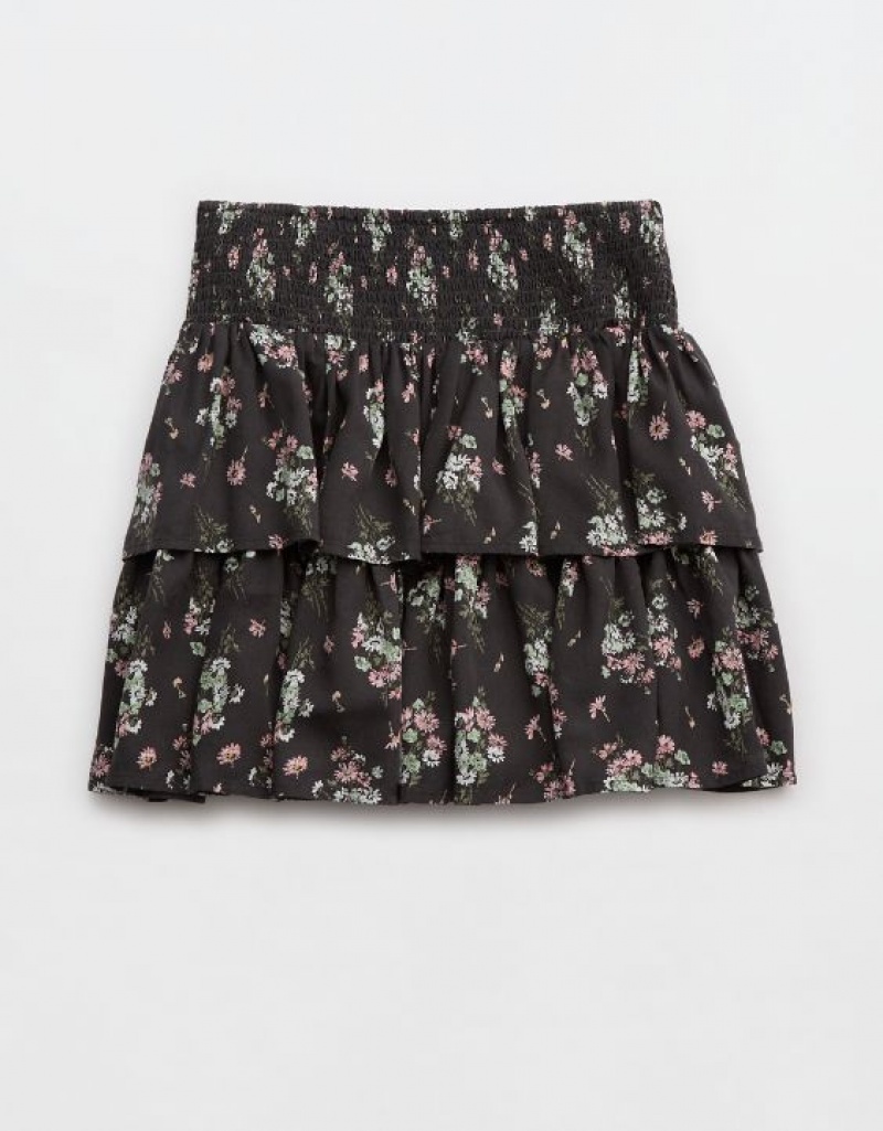 Aerie Ready-To-Ruffle Mini Skirts Grey | 8726TQOZC