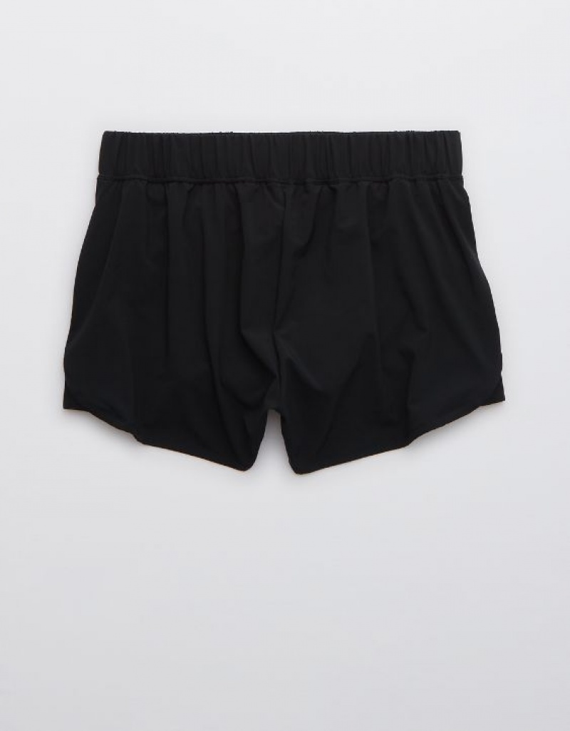 Aerie Real. Period.® Running Shorts Black | 8759DBZAQ