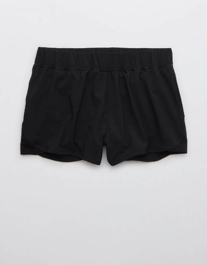 Aerie Real. Period.® Running Shorts Black | 8759DBZAQ