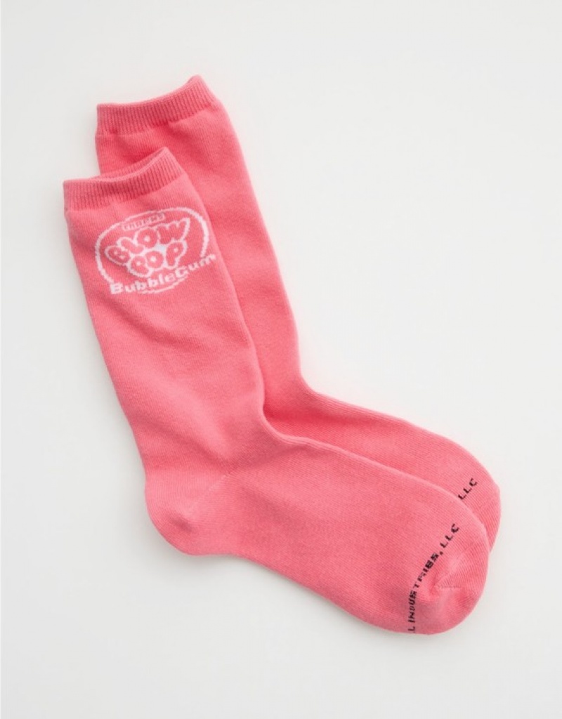 Aerie Real Soft® Crew Socks Pink | 2150EWLGJ