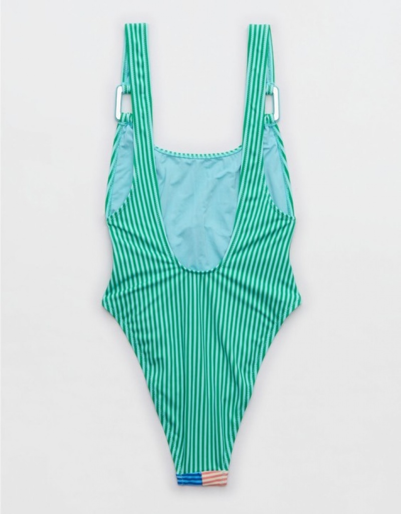 Aerie Ring Birthday Scoop One Piece Swimsuits Multicolor | 1407JQBGK