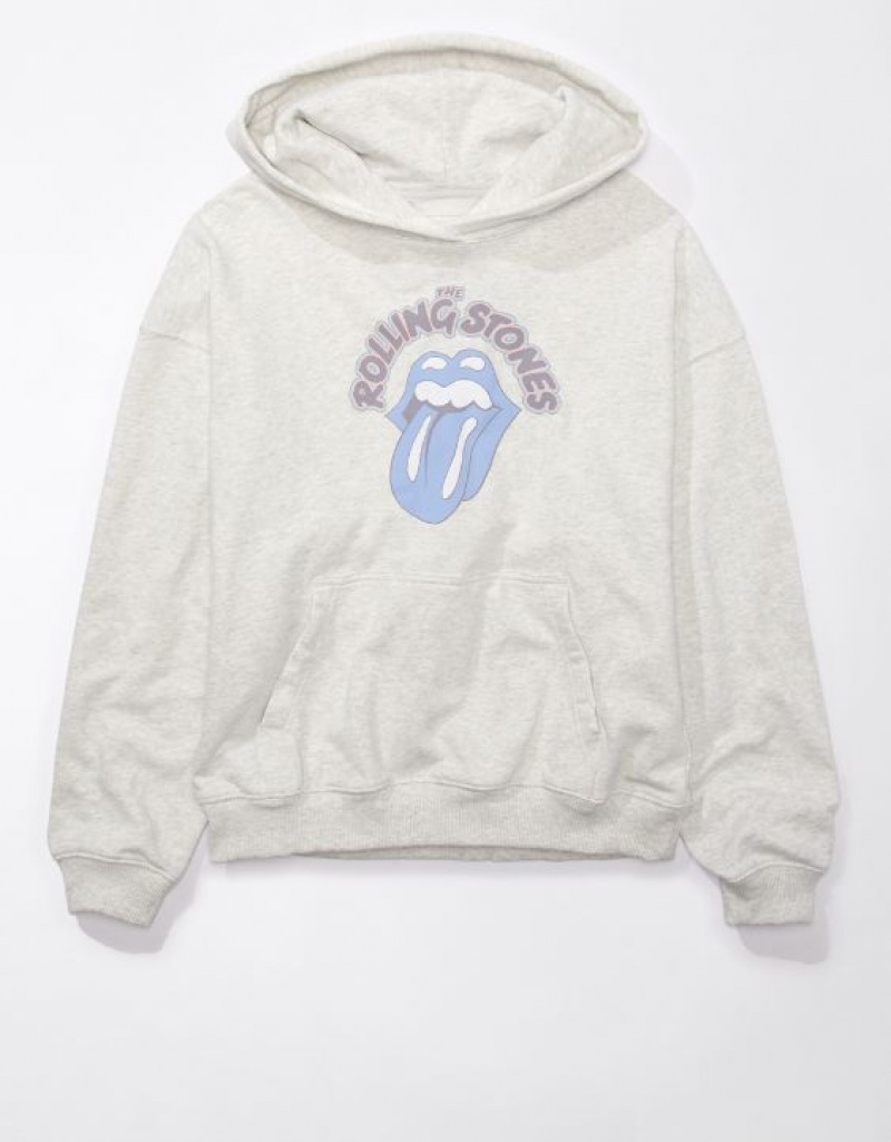 Aerie Rolling Stones Graphic Sweatshirts Grey | 2035GXFOS