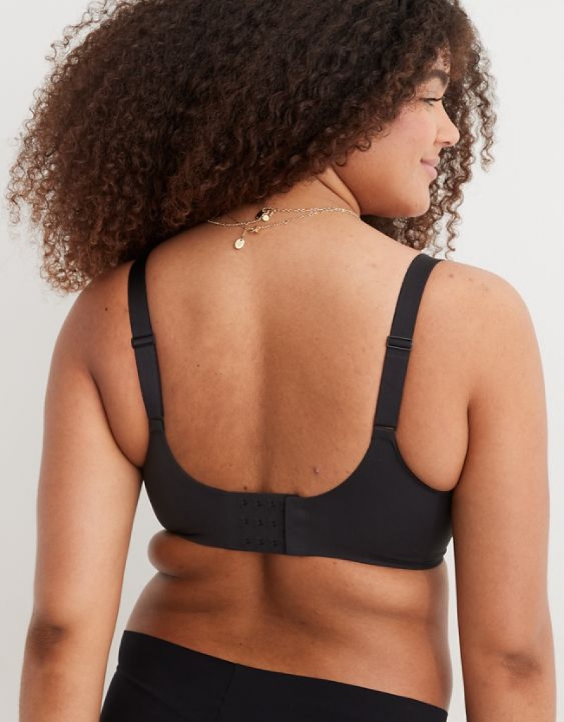 Aerie SMOOTHEZ Full Coverage Lightly Lined Bras Black | 0741ELTKU