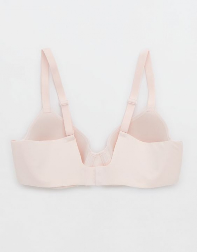 Aerie SMOOTHEZ Full Coverage Lightly Lined Bras Pink | 3847JVAEB