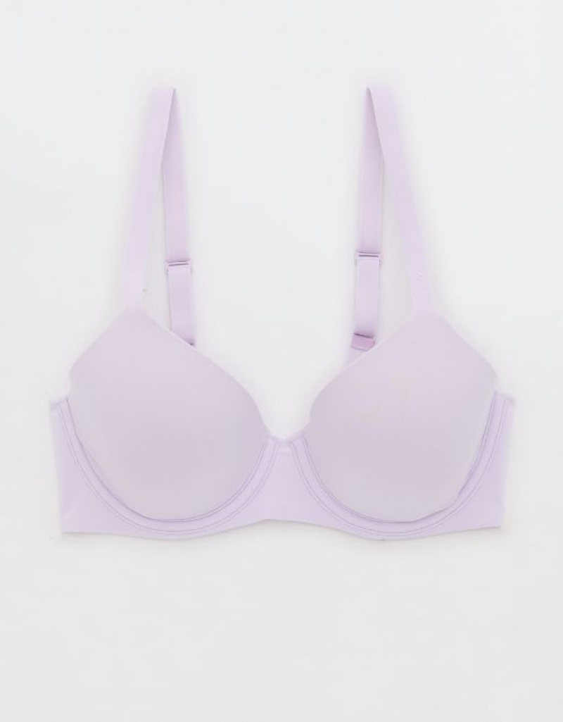 Aerie SMOOTHEZ Full Coverage Lightly Lined Bras Lavender | 8013UPTLW