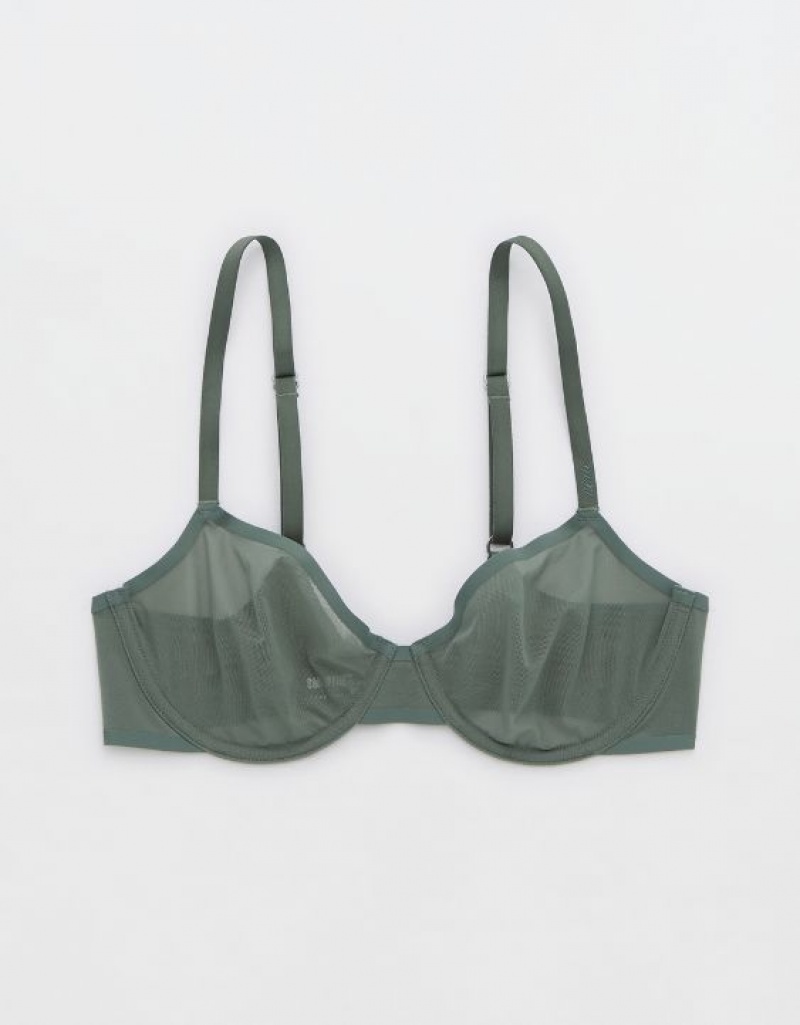 Aerie SMOOTHEZ Mesh Unlined Bras Royal | 2793YRAQI