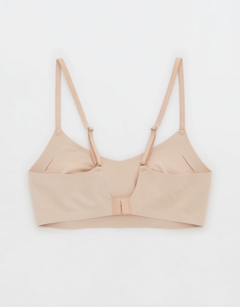 Aerie SMOOTHEZ Scooplette Bras Beige | 2137JBUMR