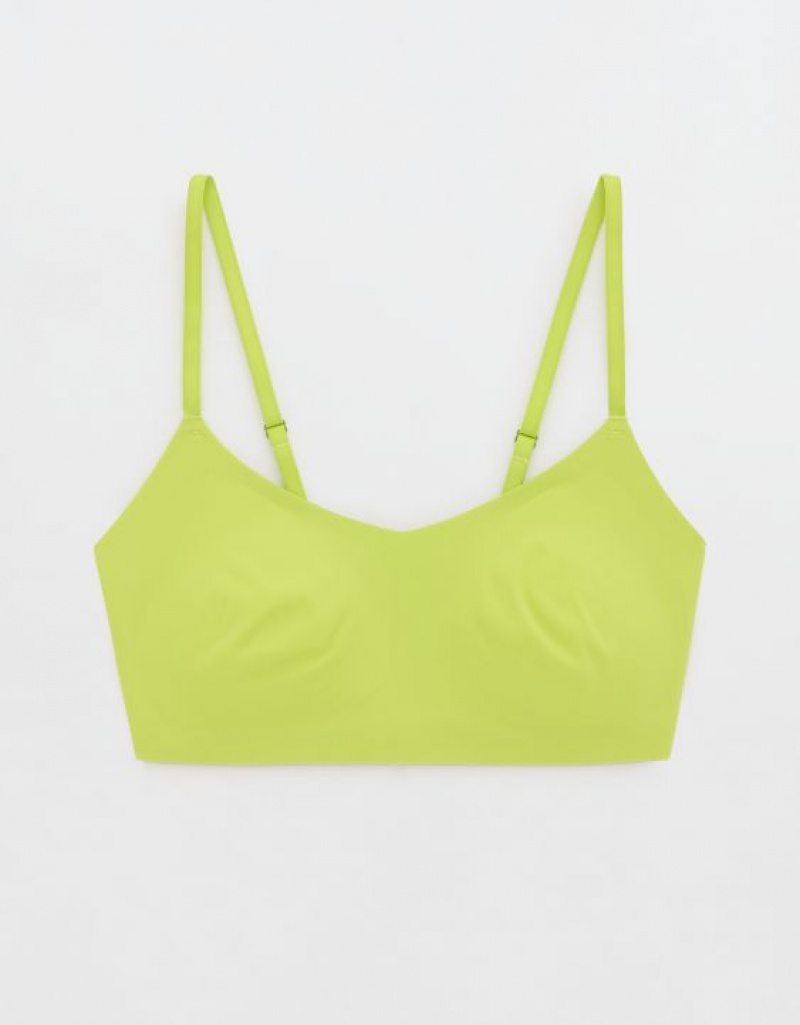 Aerie SMOOTHEZ Scooplette Bras Yellow | 6983CBDGO