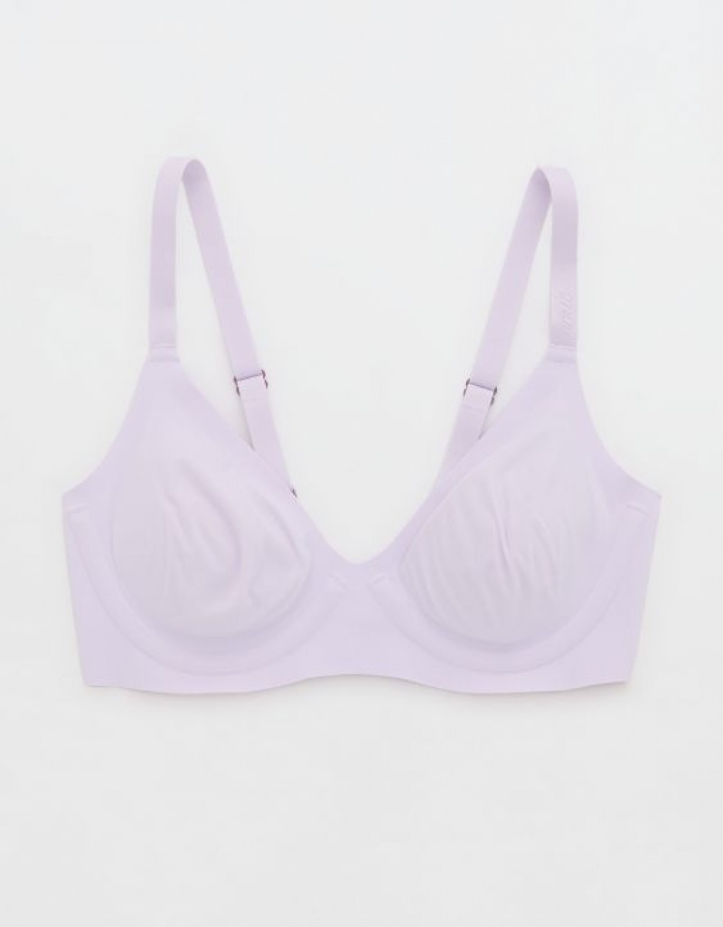 Aerie SMOOTHEZ Unlined Bras Lavender | 4973UBGTN