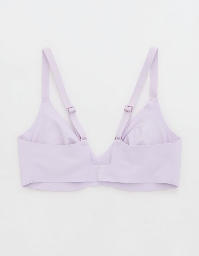 Aerie SMOOTHEZ Unlined Bras Lavender | 4973UBGTN