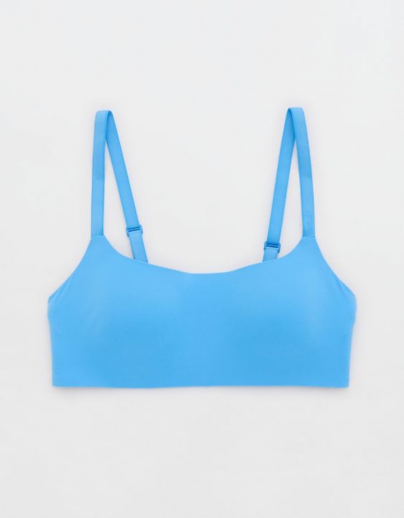 Aerie SMOOTHEZ-ish Wirelesslette Bras Blue | 8249TCRWM