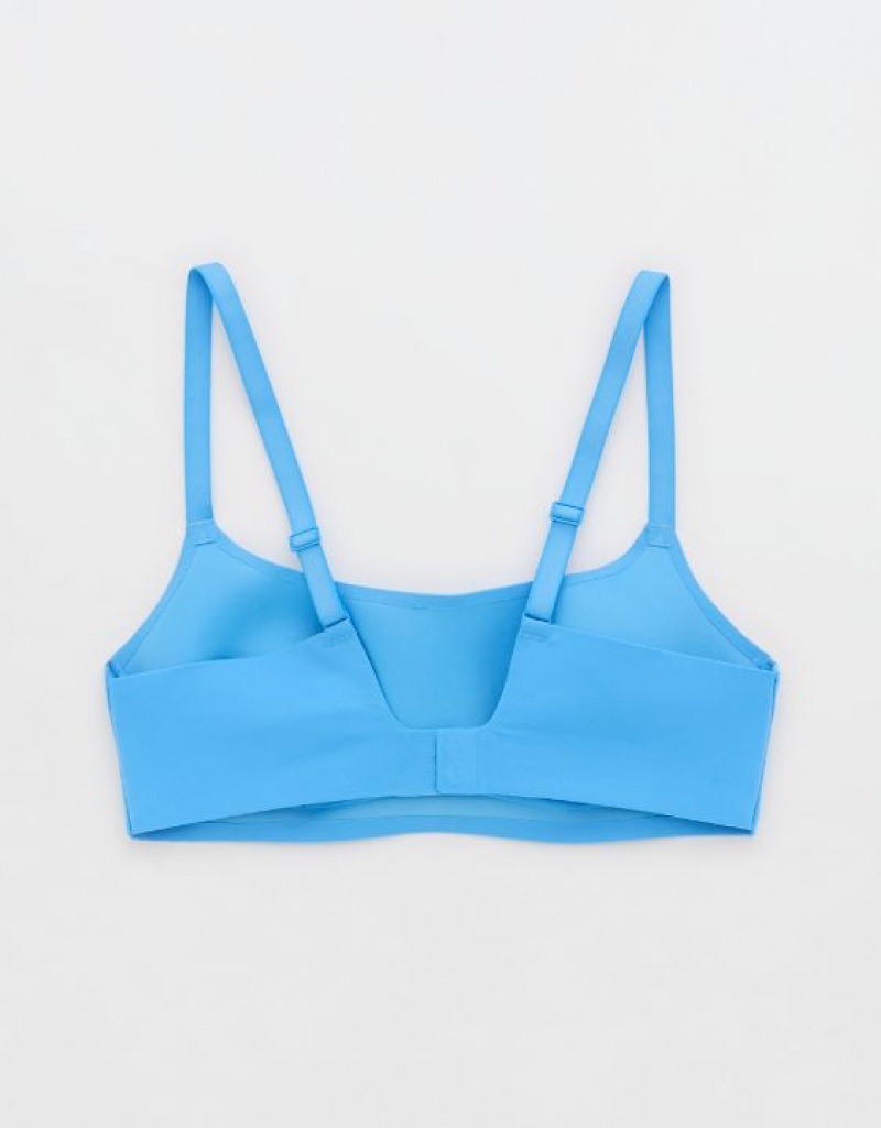 Aerie SMOOTHEZ-ish Wirelesslette Bras Blue | 8249TCRWM