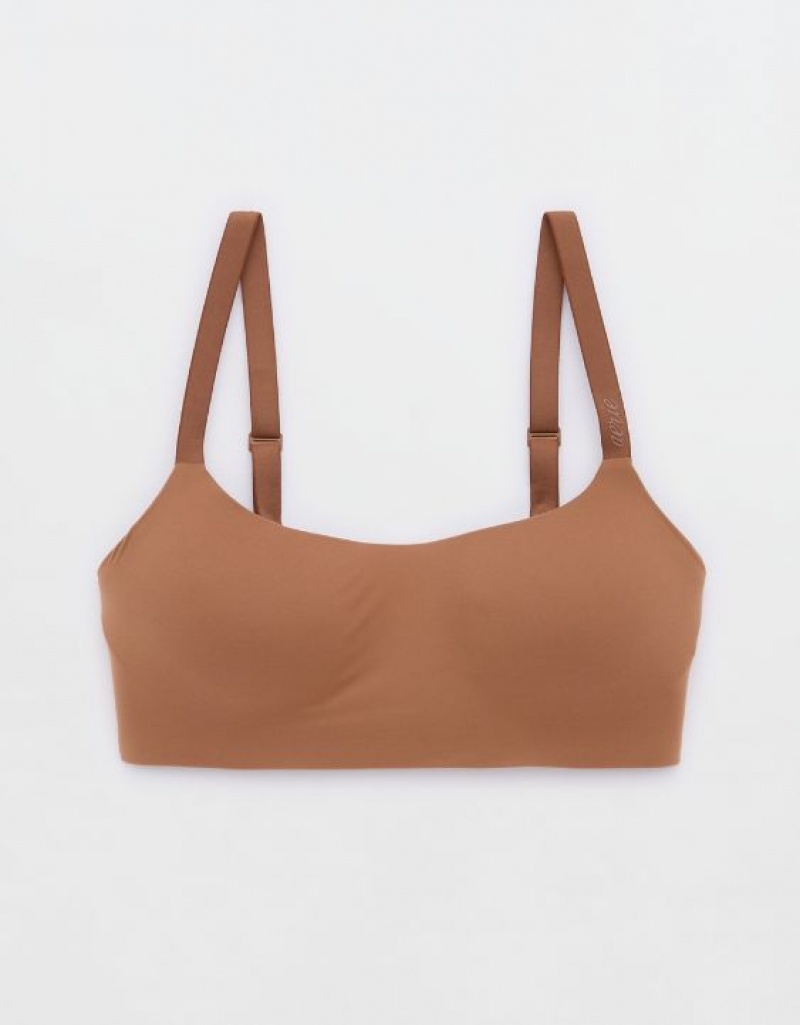 Aerie SMOOTHEZ-ish Wirelesslette Bras Brown | 1389ONGBS