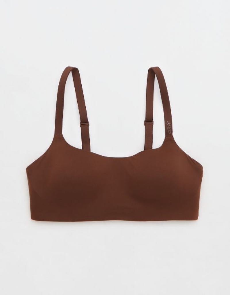 Aerie SMOOTHEZ-ish Wirelesslette Bras Brown | 0937EBNCT