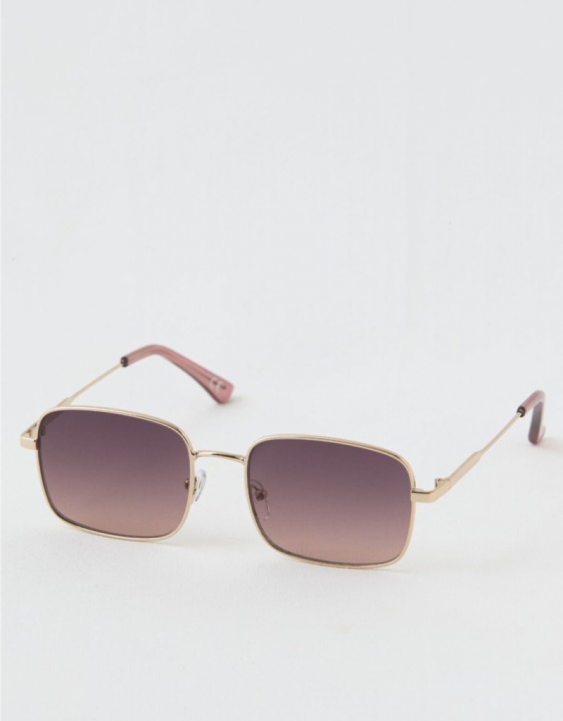 Aerie Seize the Day Sunglasses Gold | 3891YLKHS