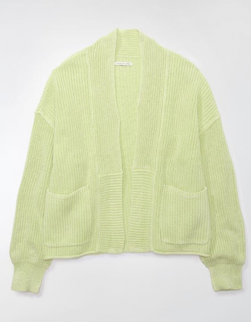 Aerie Slouchy Cardigan Green | 4260JWDUQ