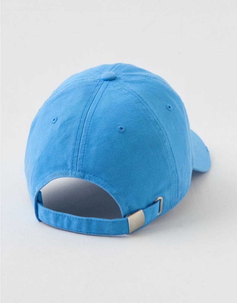 Aerie Smiley® Graphic Baseball Hats Blue | 0971QJWGV