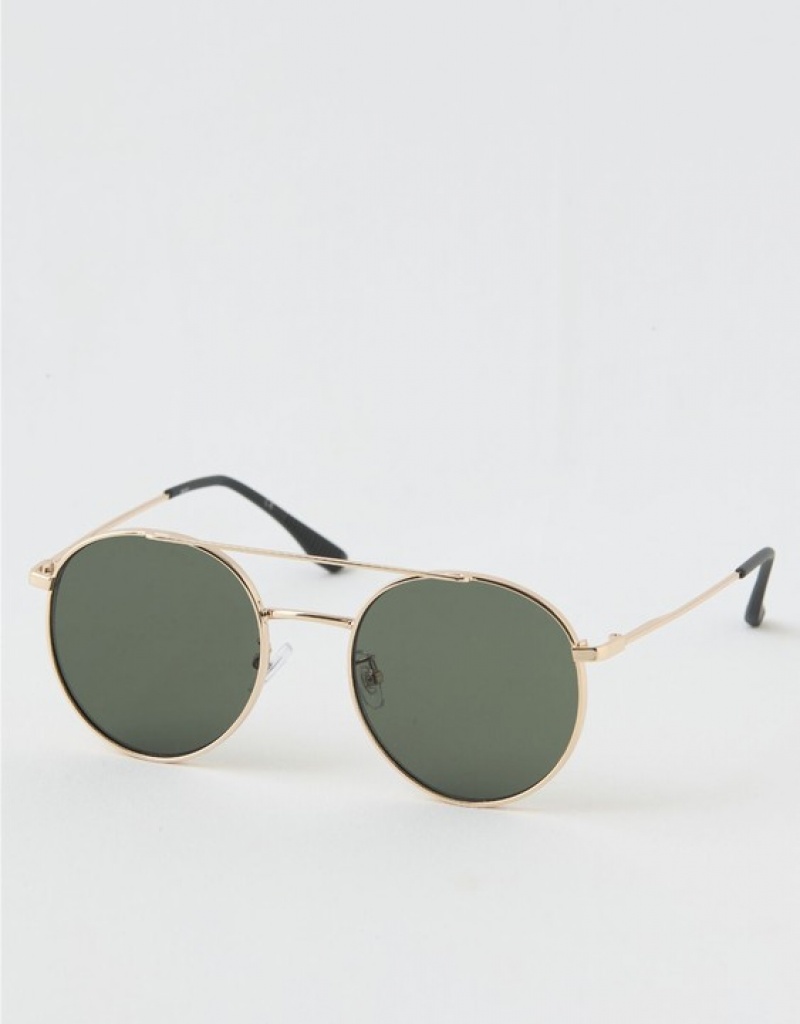 Aerie So Fly Sunglasses Gold | 5936FCKAP