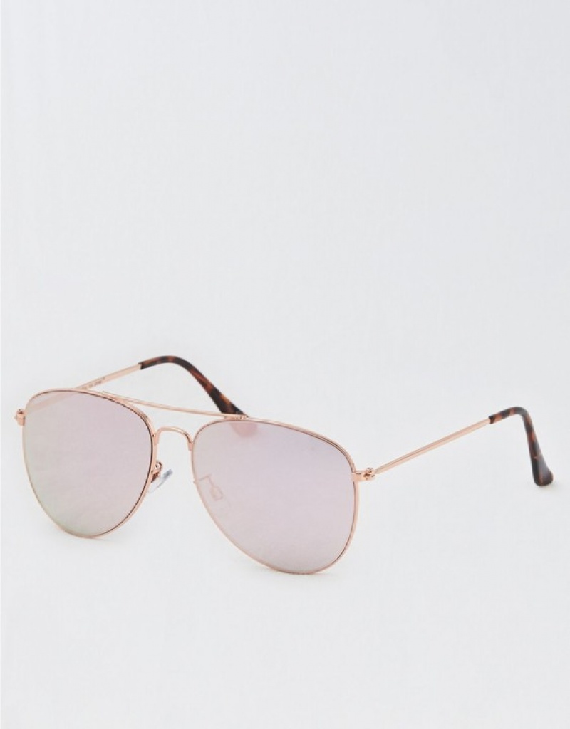 Aerie So Fly Sunglasses Rose / Gold | 7308RUYZX