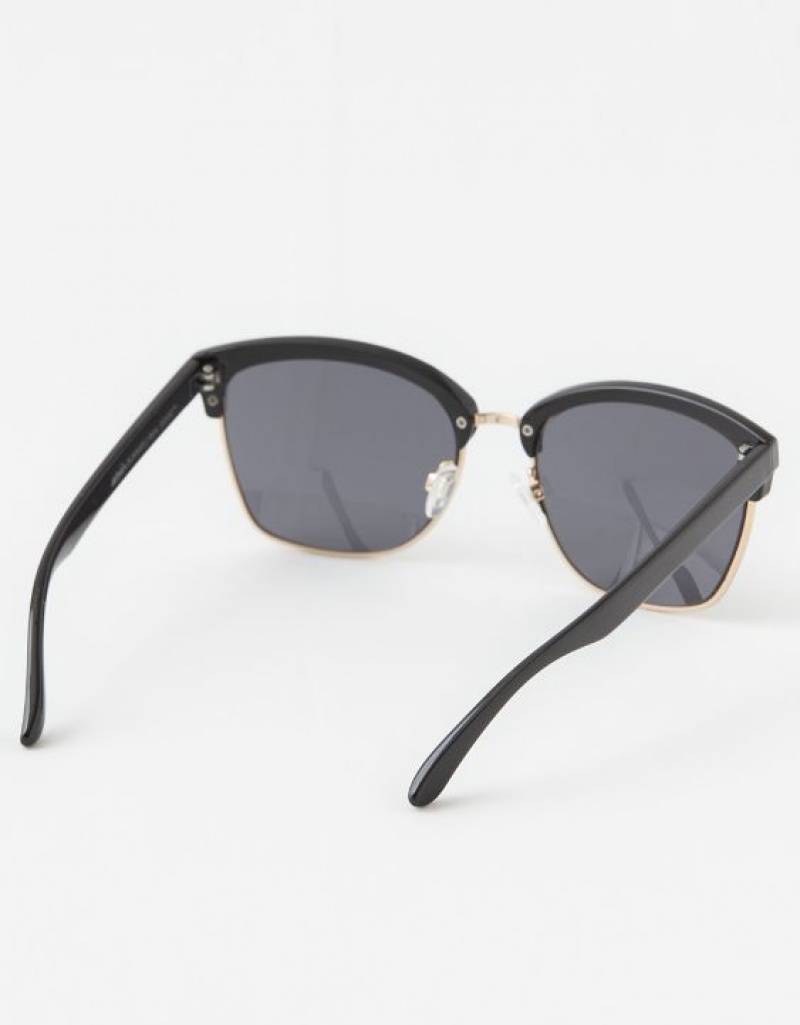 Aerie Squared Away Sunglasses Black | 7189OKUGB