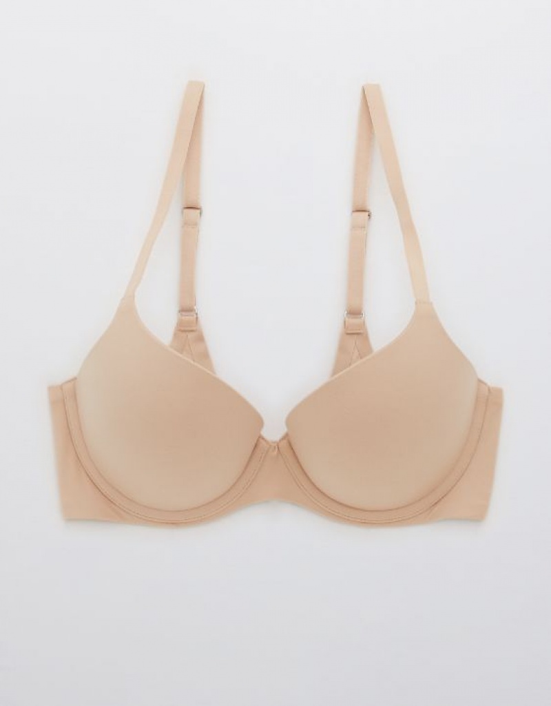 Aerie Sunnie Demi Push Up Bras Beige | 3894MINUL