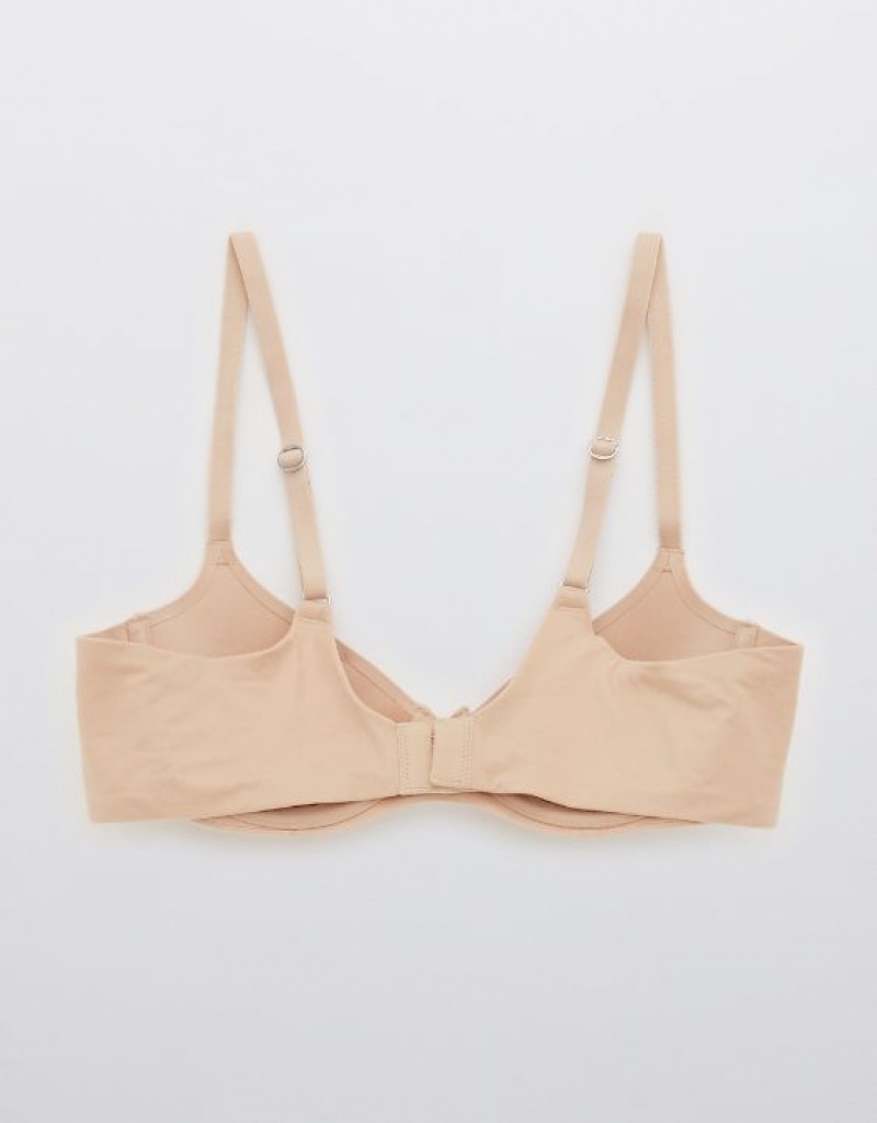 Aerie Sunnie Demi Push Up Bras Beige | 3894MINUL