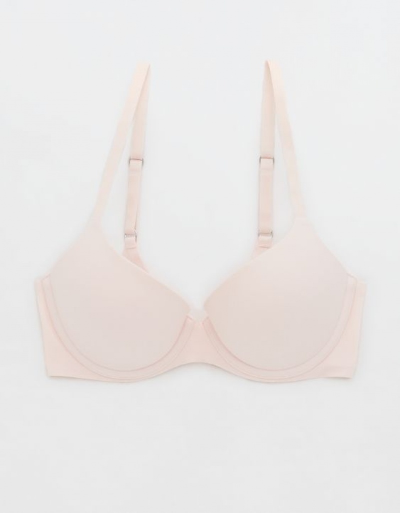 Aerie Sunnie Demi Push Up Bras Pink | 4629FEJRM