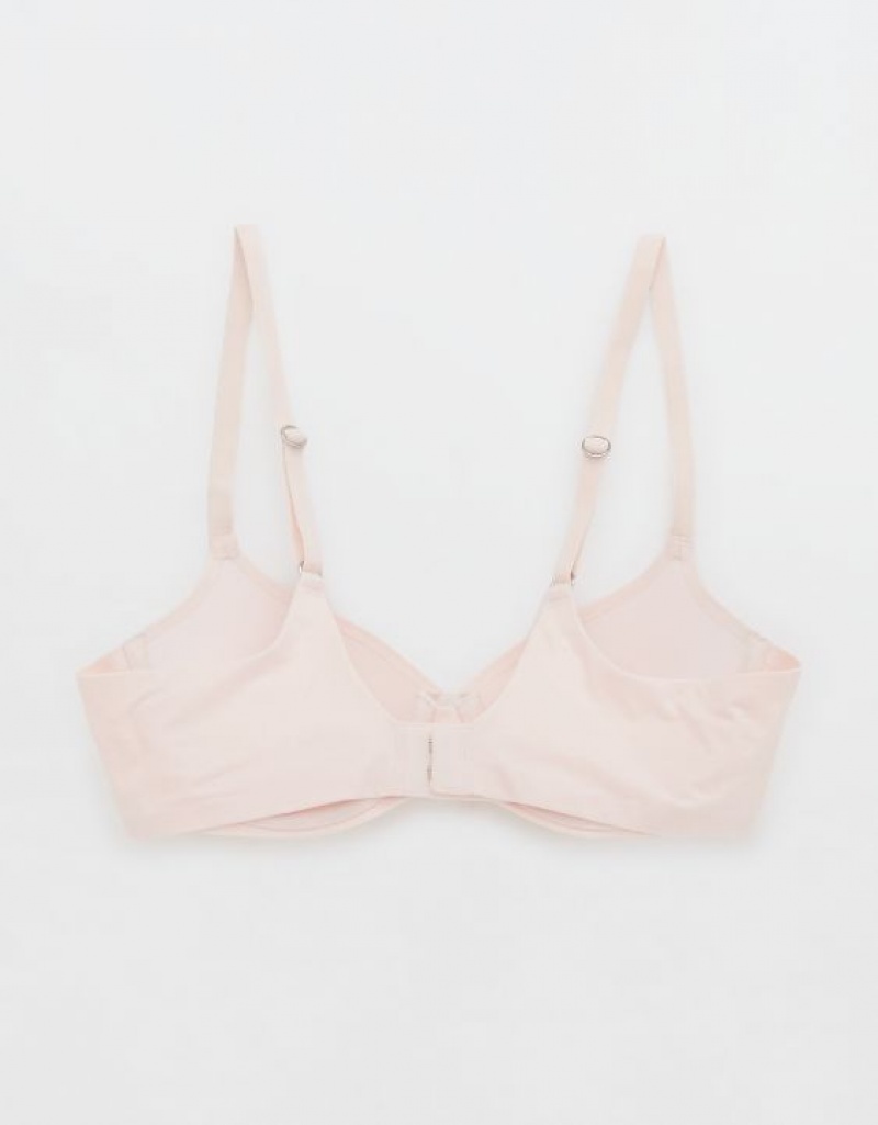 Aerie Sunnie Demi Push Up Bras Pink | 4629FEJRM