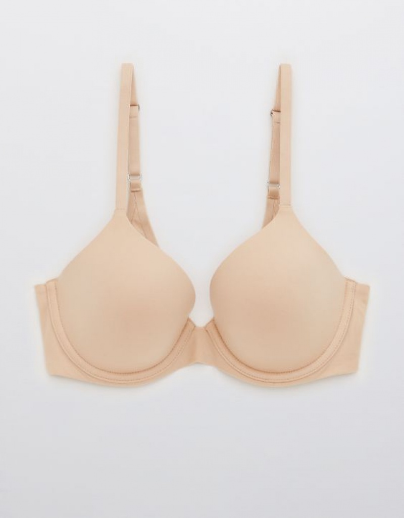 Aerie Sunnie Full Coverage Lightly Lined Bras Beige | 4068NDCZM