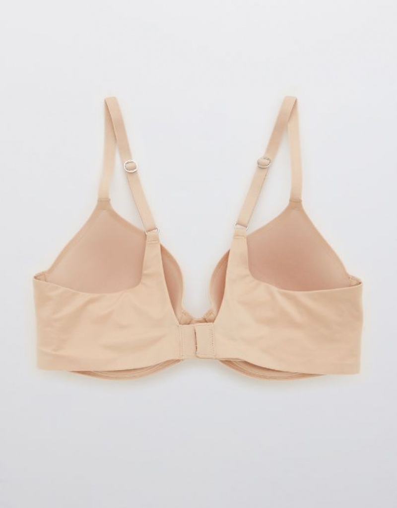 Aerie Sunnie Full Coverage Lightly Lined Bras Beige | 4068NDCZM