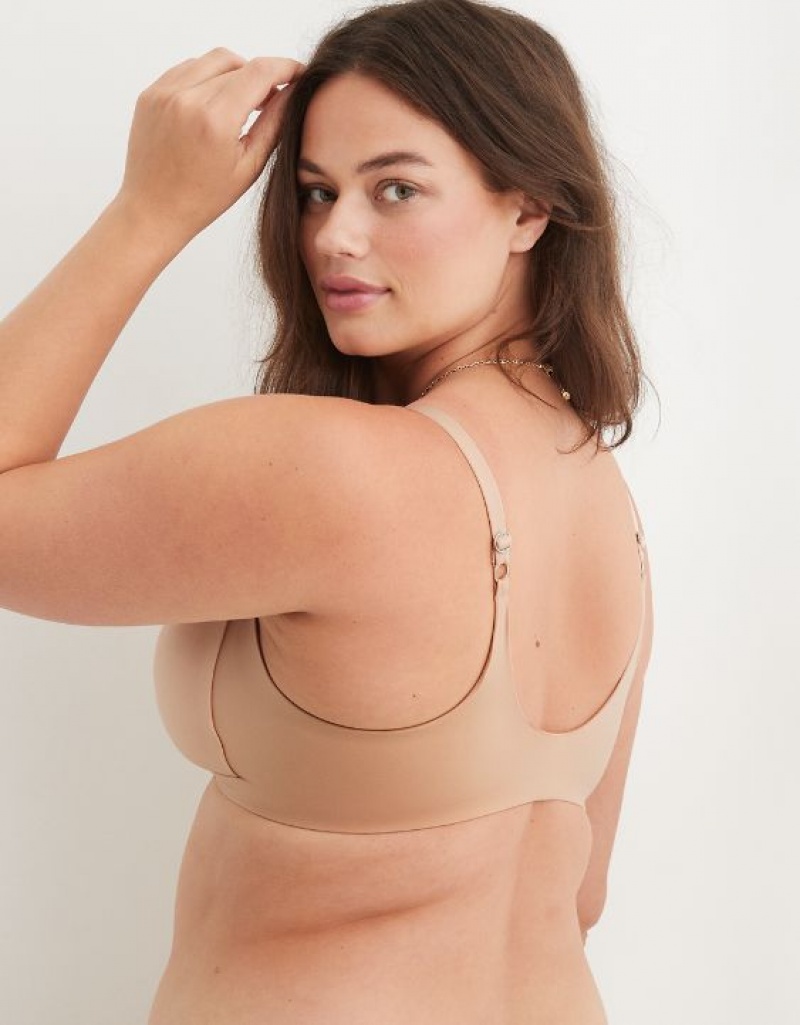 Aerie Sunnie Wireless Lightly Lined Bras Beige | 7823XUIYT