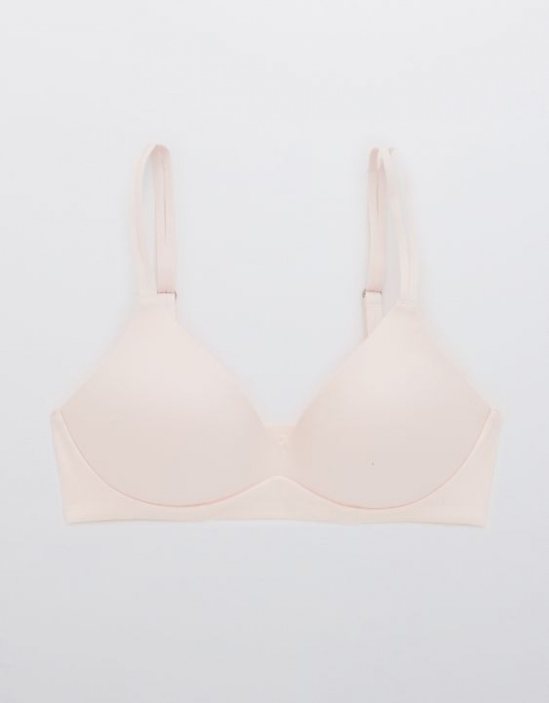 Aerie Sunnie Wireless Push Up Bras Pink | 6025NQIPS